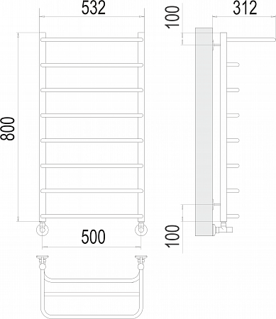 Полка П8 500х800 Полотенцесушитель TERMINUS Сергиев Посад - фото 3 Полка П8 500х800 Полотенцесушитель TERMINUS Сергиев Посад - фото 3