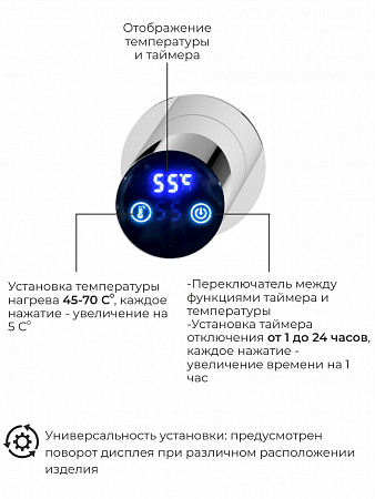 Рондо П2 350х760 электро Полотенцесушитель TERMINUS Нержавеющая сталь Сергиев Посад - фото 5 Рондо П2 350х760 электро Полотенцесушитель TERMINUS Нержавеющая сталь Сергиев Посад - фото 5